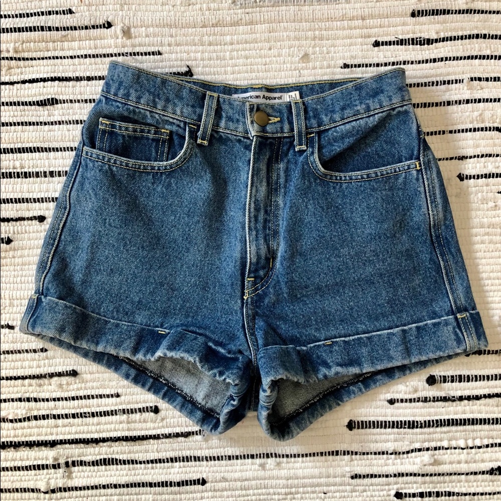 American Apparel jean shorts